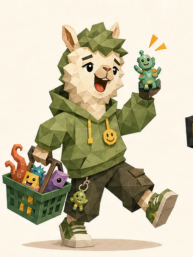 Impulse Goblin alpaca mascot
