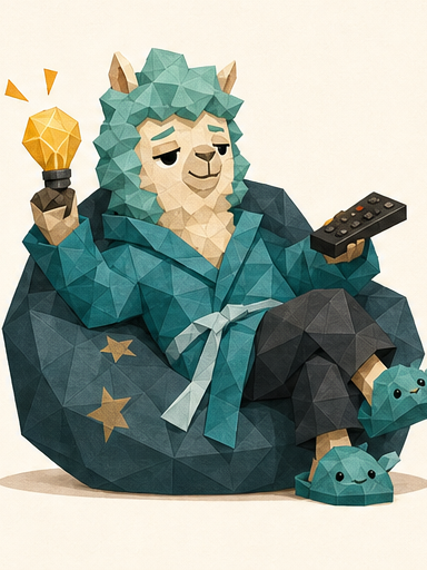 Lazy Genius alpaca mascot